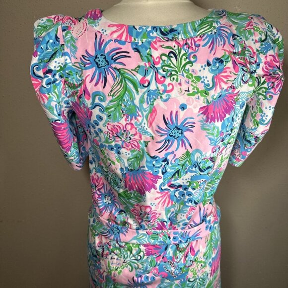 Lilly Pulitzer Harriet Mandevilla Baby Paradise Petals Terry Dress Womens Size M - Picture 12 of 16